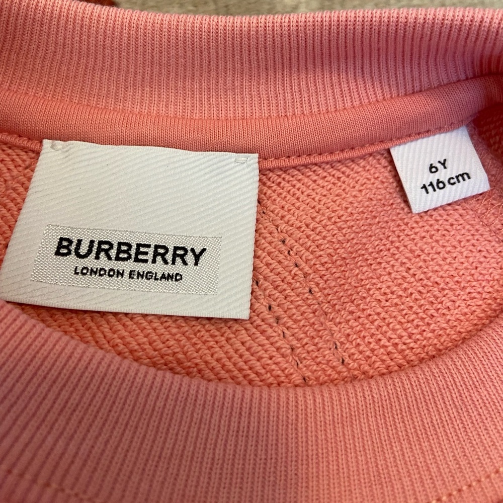 Burberry girls sweatshirt dress size 6yr - Picture 3 of 8